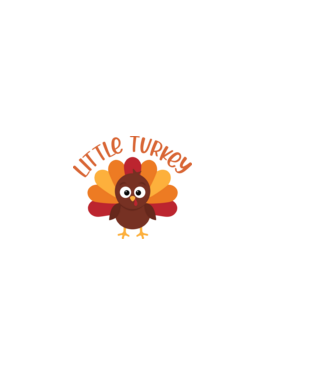 Little turkey minta világos rózsaszín pólón