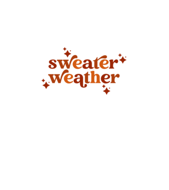 Sweater weather minta fehér pólón