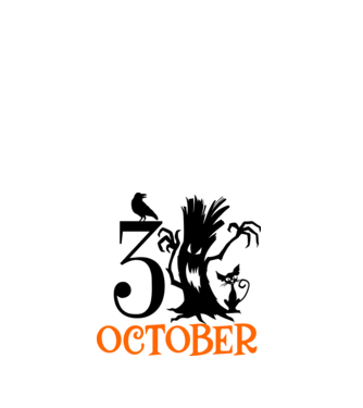 31ST OCTOBER CROW minta fehér pólón