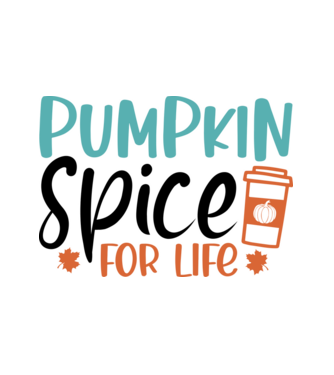 Pumpkin spice for life minta fehér pólón
