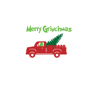merry grinchmas car minta fehér pólón