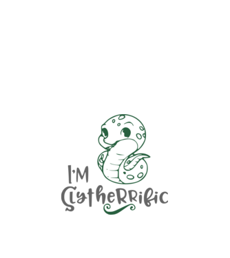 Im Slytherrific minta fehér pólón