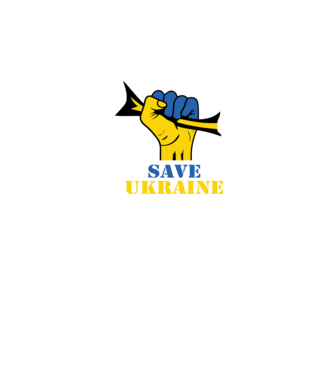 Save Ukraine minta fekete pólón