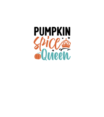 Pumpkin spice queen minta fehér pólón