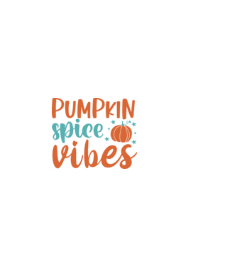 Pumpkin spice vibes minta sötétkék pólón