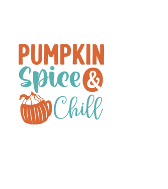 Pumpkin spice  chill minta fekete pólón