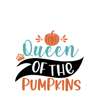 Queen of the pumpkins minta fehér pólón