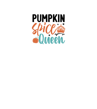 Pumpkin spice queen minta fehér pólón