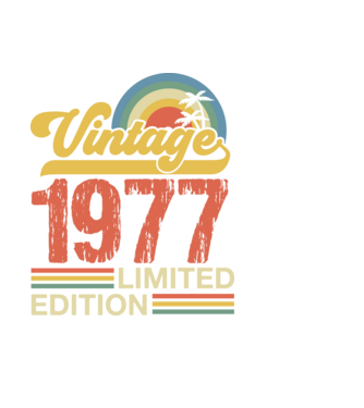 Vintage Years Limited Edition 1977 minta fekete pólón