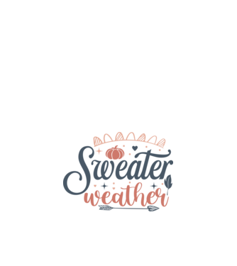Sweater weather minta fehér pólón