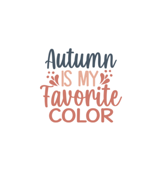 Autumn is my favorite color minta fehér pólón