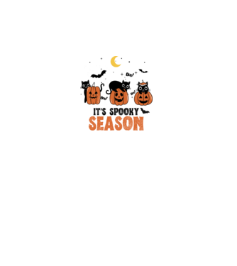 Spooky Season minta fehér pólón