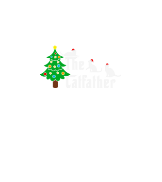 The catfather minta fekete pólón