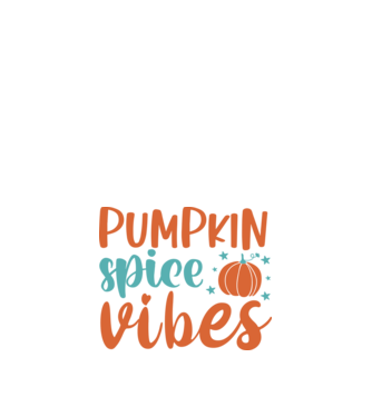 Pumpkin spice vibes minta fekete pólón