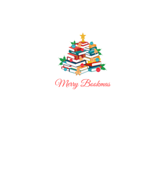 Merry bookmas minta fekete pólón