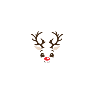 Reindeer minta fehér pólón