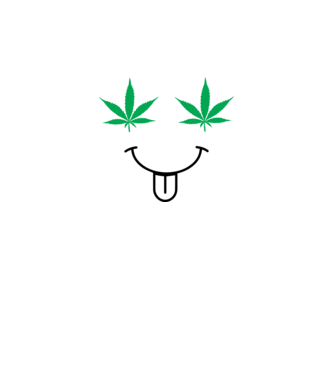 Happy hemp minta szürke pólón
