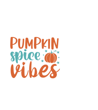 Pumpkin spice vibes minta fekete pólón