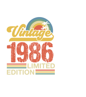 Vintage Years Limited Edition 1986 minta fekete pólón