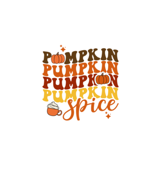 Pumpkin spice minta fehér pólón