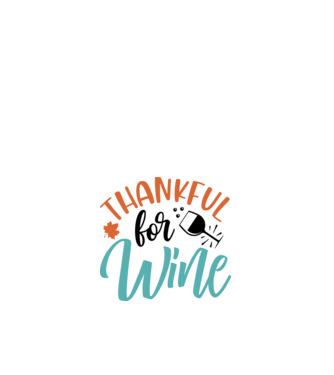 Thankful for wine minta fehér pólón