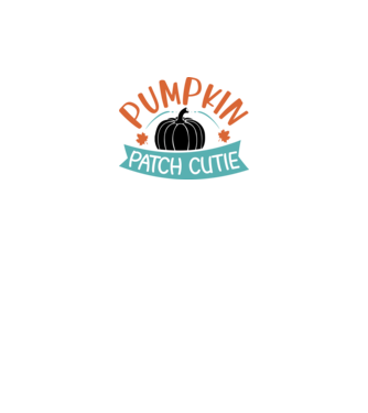 Pumpkin patch cutie minta fehér pólón