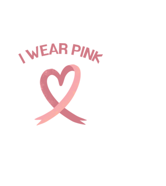 I Wear Pink minta világoskék pólón