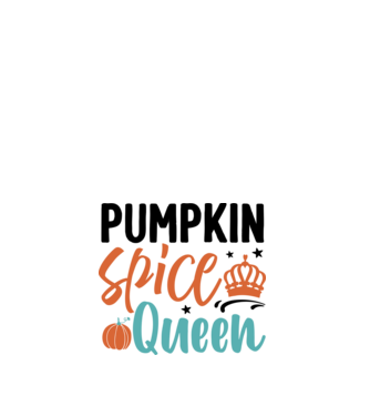 Pumpkin spice queen minta fehér pólón