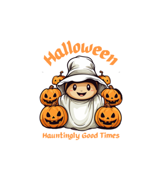 Halloween  minta fehér pólón