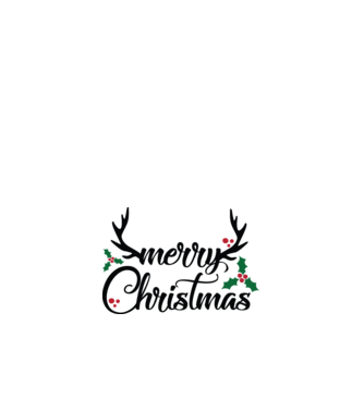 Merry deermas  minta fehér pólón