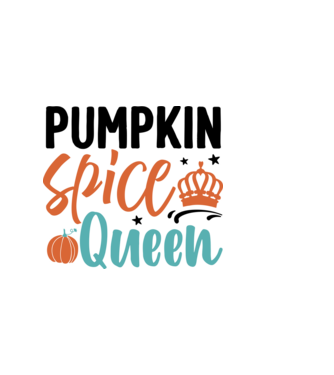 Pumpkin spice queen minta világos rózsaszín pólón