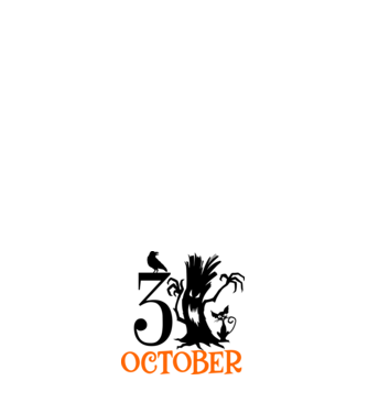 31ST OCTOBER CROW minta fehér pólón