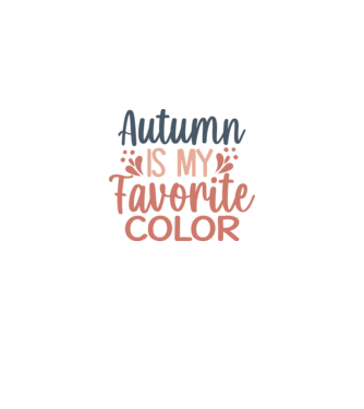 Autumn is my favorite color minta fehér/piros pólón