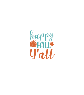 Happy fall yall minta fekete pólón