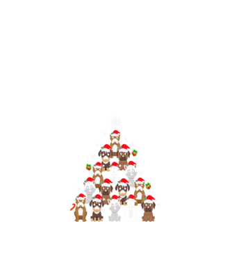 Dogs christmas tree minta fekete pólón