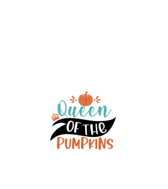 Queen of the pumpkins minta fehér pólón