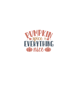 Pumpkin spice everything nice minta szürke pólón