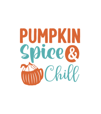 Pumpkin spice  chill minta fehér pólón