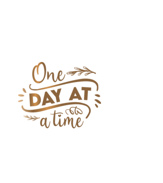 One day at a time minta világoskék pólón