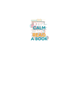 Keep Calm and Read a Book minta fehér pólón