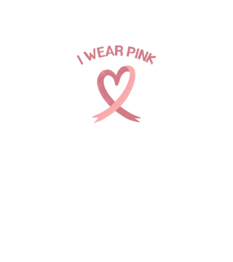 I Wear Pink minta fehér pólón