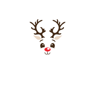 Reindeer minta fehér pólón