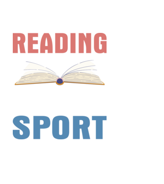 Reading is my favorite sport minta világoskék pólón