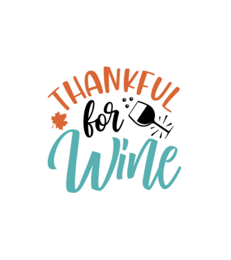Thankful for wine minta fehér pólón
