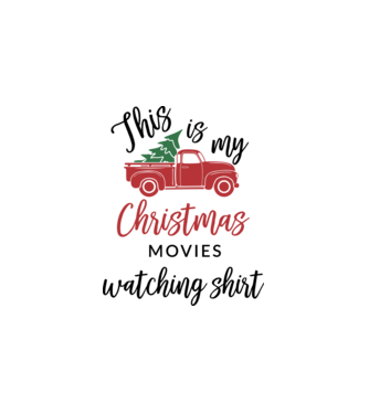 Christmas movies shirt minta fehér pólón