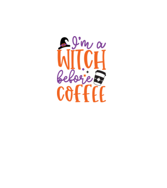 I'm A Witch Before Coffee minta dusty pink pólón