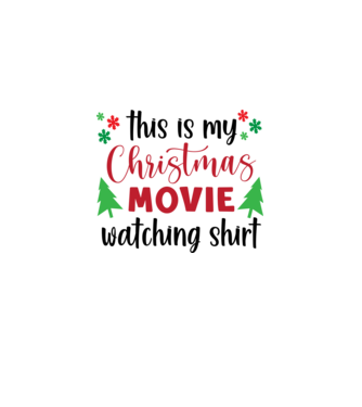 CHRISTMAS MOVIE SHIRT minta fehér pólón