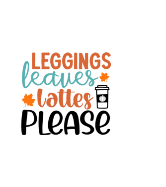 Leggings leaves lattes please minta világos rózsaszín pólón