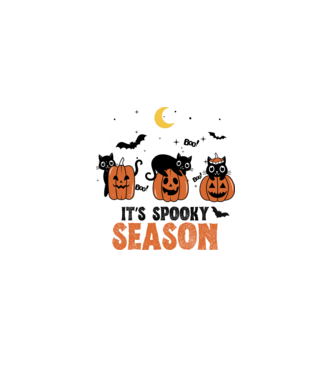 Spooky Season minta fehér pólón