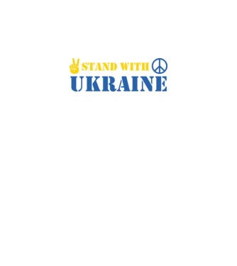 Stand with Ukraine minta fekete pólón